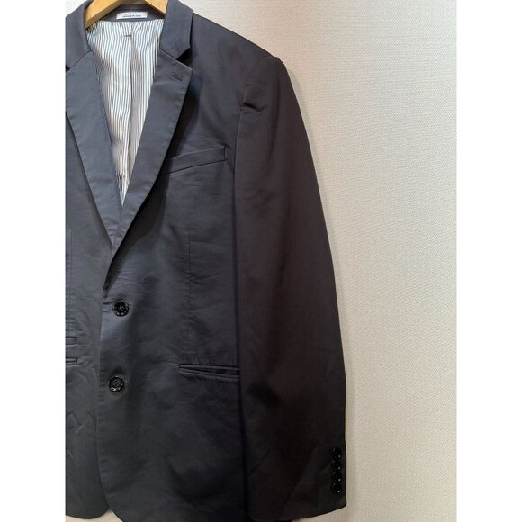 Express Men's Fitted Preppy Photographer Sport Blazer Coat Size 40R Navy - Picture 5 of 13